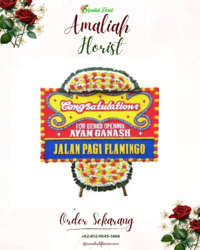 Bunga Papan Congratulation di Padang Pasir